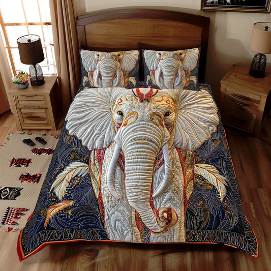Red White Elephant WX2112084CL Duvet Cover Set