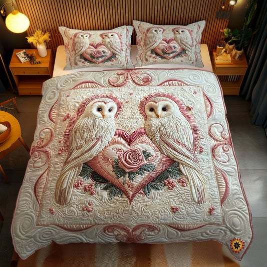 Valentine Couple Owl WY2512061CL Duvet Cover Set