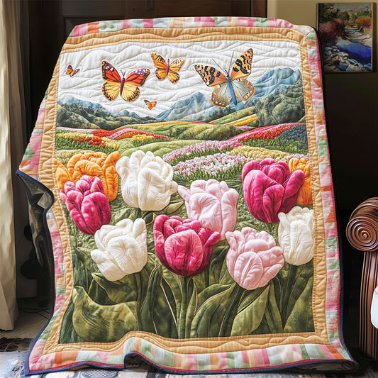 Mornach Butterfly Tulip WP2412003CL Quilt