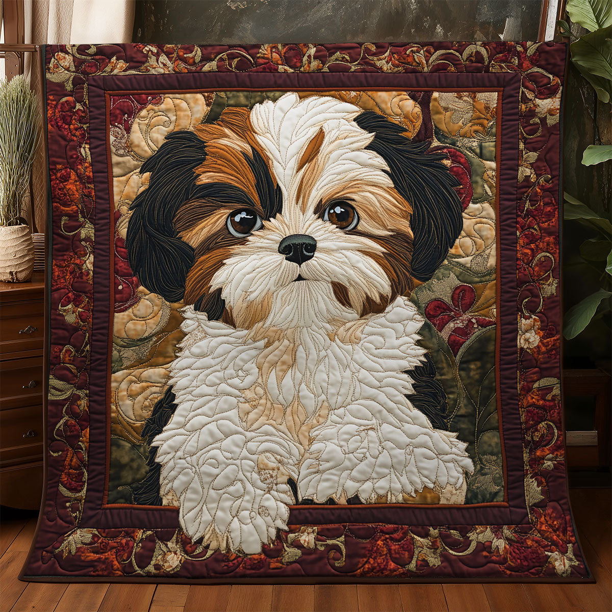 Lovely Shih Tzu WX3105036CL Quilt