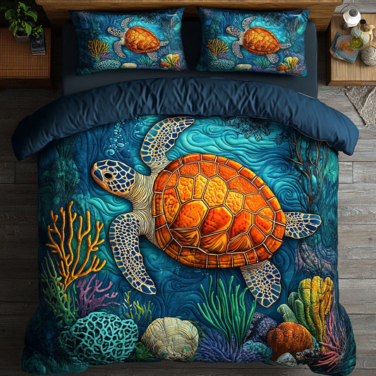 Sea Turtle Reef Adventure WY2306030CL Duvet Cover Set