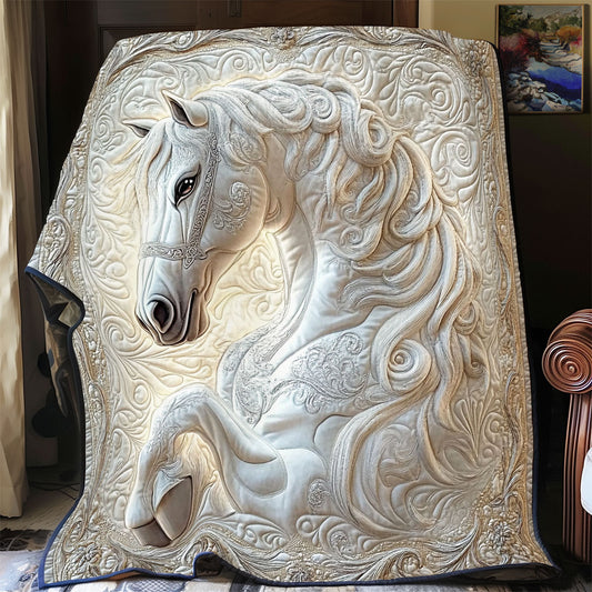 Cream Horse WY3112006CL Quilt
