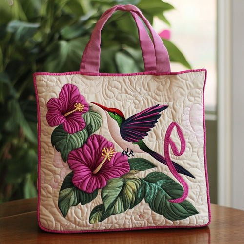 Vivid Hummer CP2709074CL Quilted Tote Bag