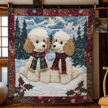 Snowy Poodles WN1511038CL Quilt