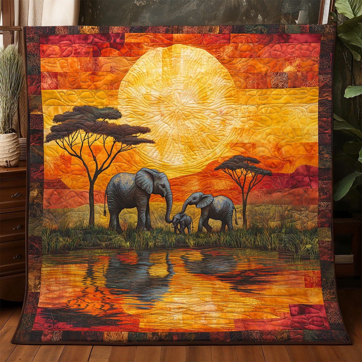 Elephant Sahara WX3105021CL Quilt