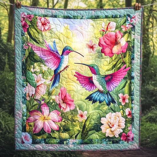 Hummingbird Flower WT2110010CL Quilt
