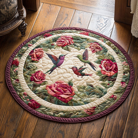 Wing And Flower CP2306029CL Quilted Round Mat