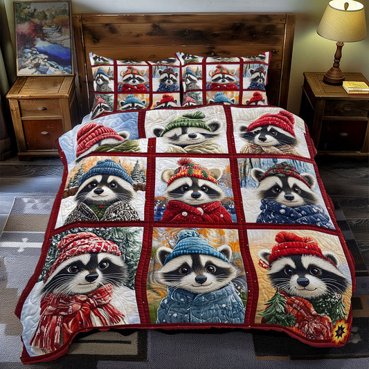 Winter Raccoon WY2711081CL Duvet Cover Set