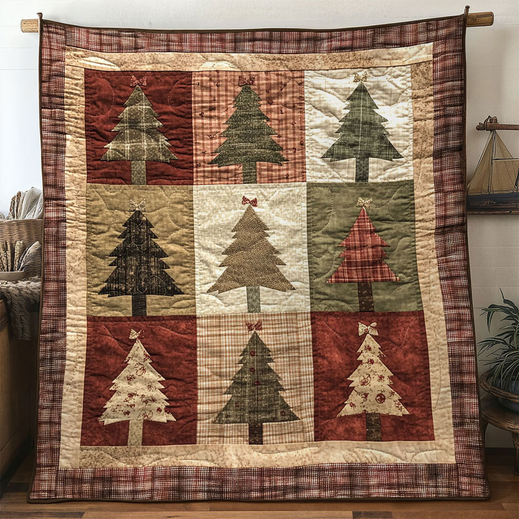 Cozy Cabin Christmas Tree WN1211032CL Quilt