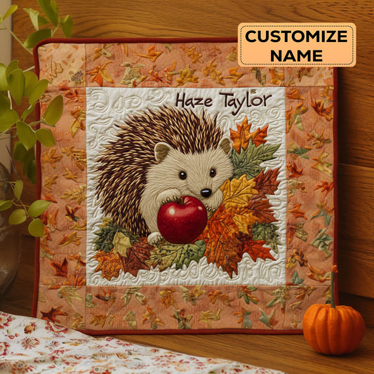 Forest Hedgehog WN3007042CL Personalized Baby Quilt