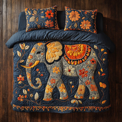 Floral Elephant WJ0201028CL Duvet Cover Set