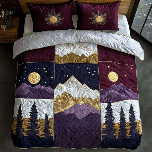 Radiant Horizon Mountain WN1208065CL Duvet Cover Set