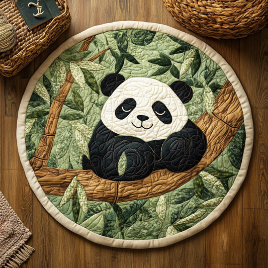 Sleepy Panda WY2203010CL Quilted Round Mat