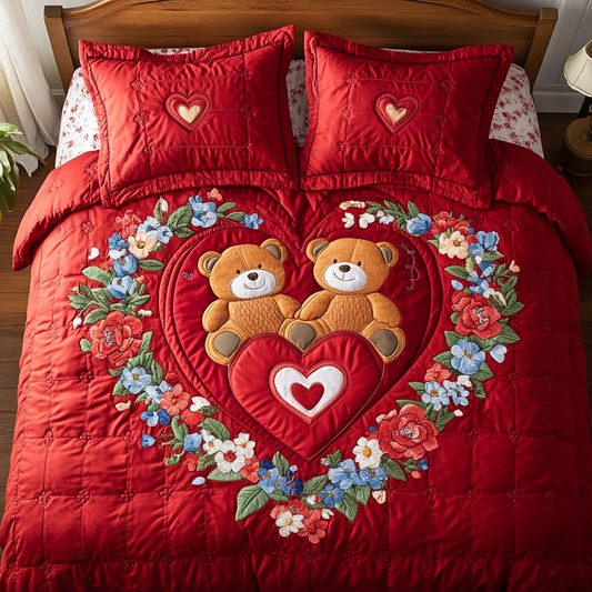 Teddy Hearts YR1701033CL Duvet Cover Set