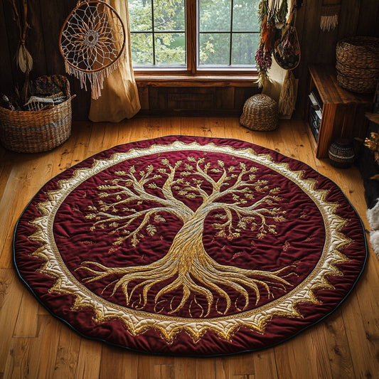 Ruby Life WY0505053CL Quilted Round Mat
