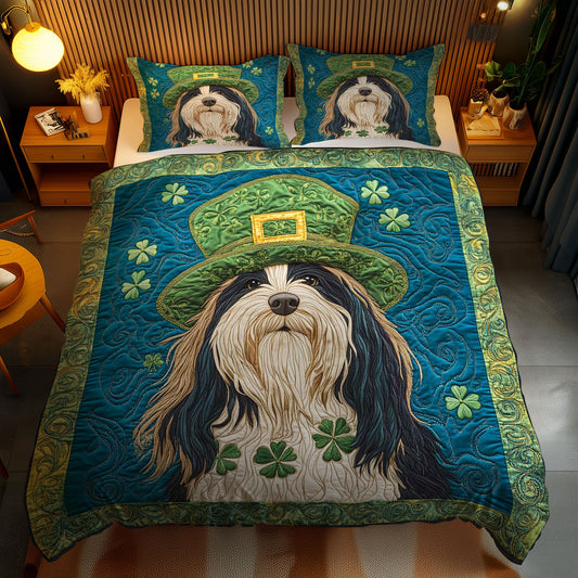 Lucky Bearded Collie WN0901085CL Duvet Cover Set