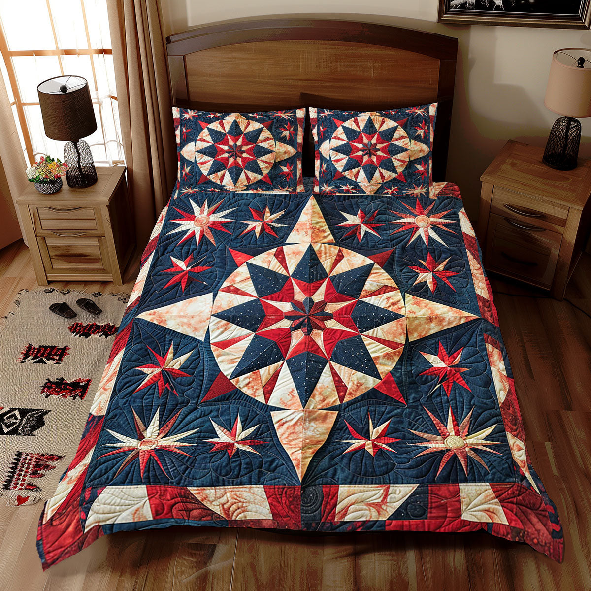 Patriotic Independence Star WJ2310028CL Duvet Cover Set