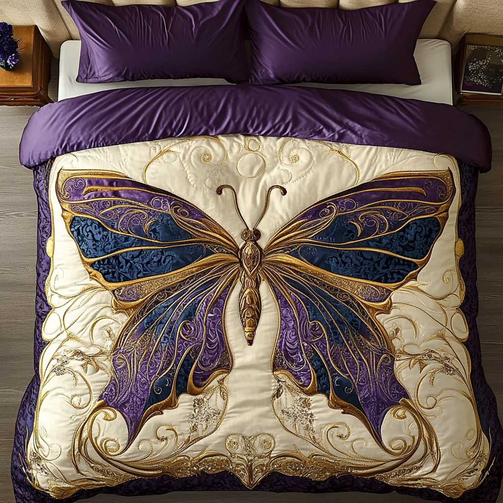 Serene Butterfly WN2602019CL Duvet Cover Set