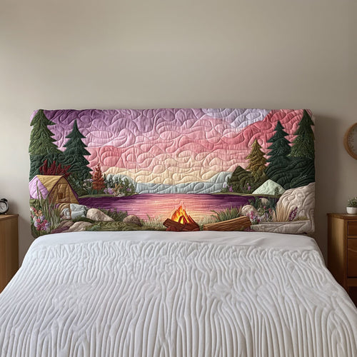 Camping At Twilight QA2412023CL Quilted Headboard Slipcover