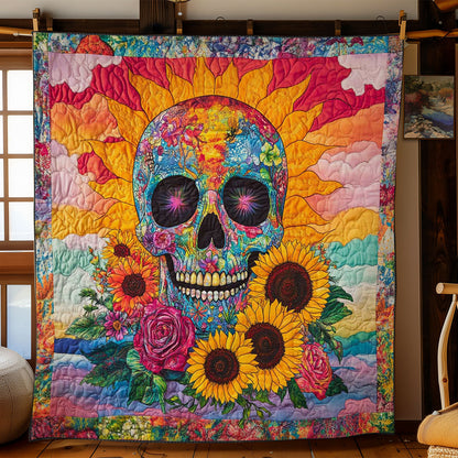 Rainbow Skull WN0702026CL Quilt