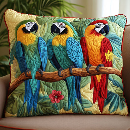 Color Parrot Charm CW0701080CL Quilt Pillow Case