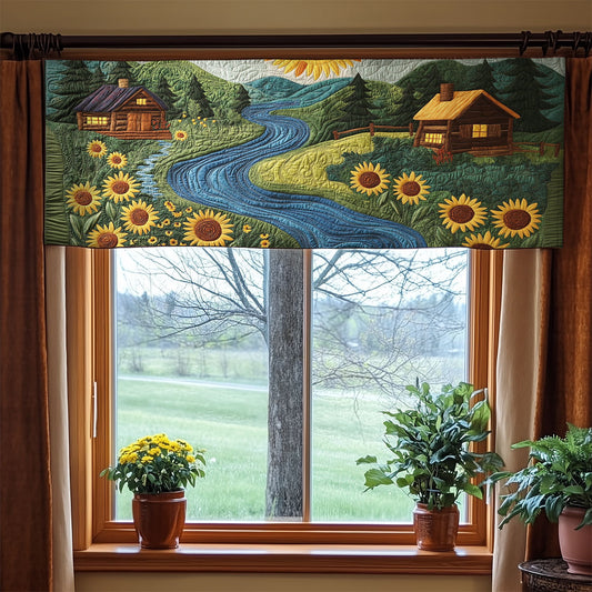 Peaceful Village WX1405034CL Quilted Valance