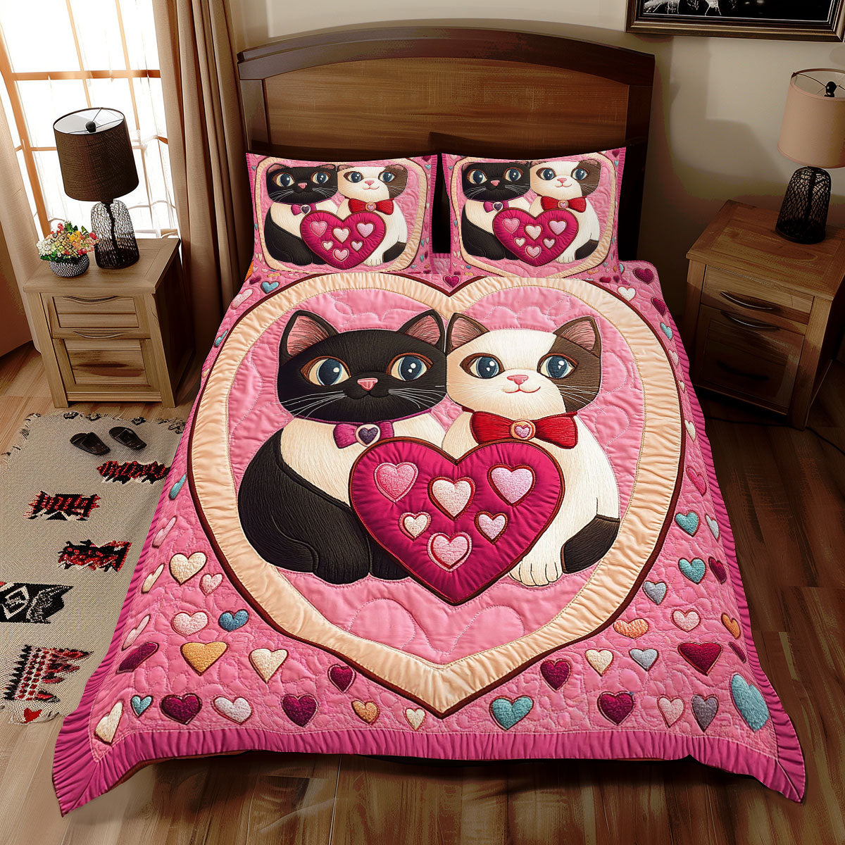 Cat Heart WX0512043CL Duvet Cover Set