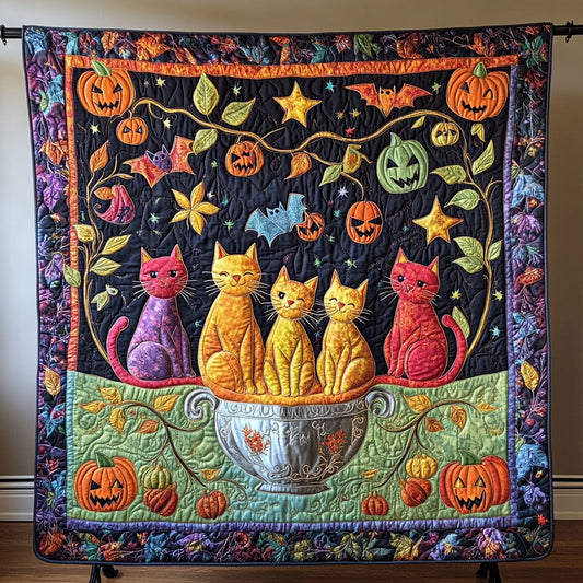 Whimsical Spooky Cat WY2008013CL Quilt