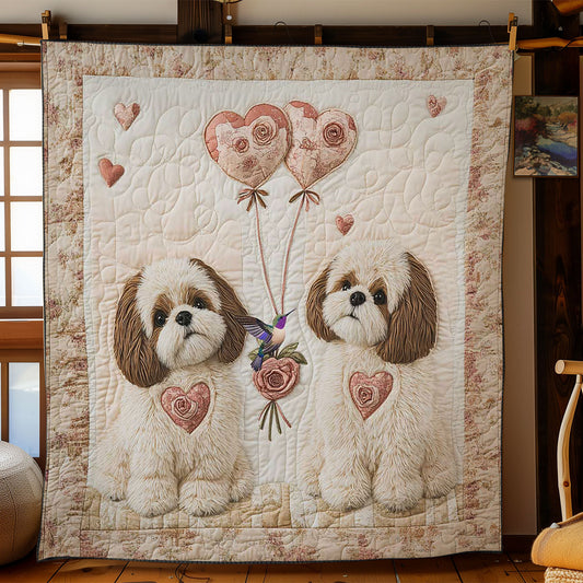 Shih Tzu Love WN2412016CL Quilt