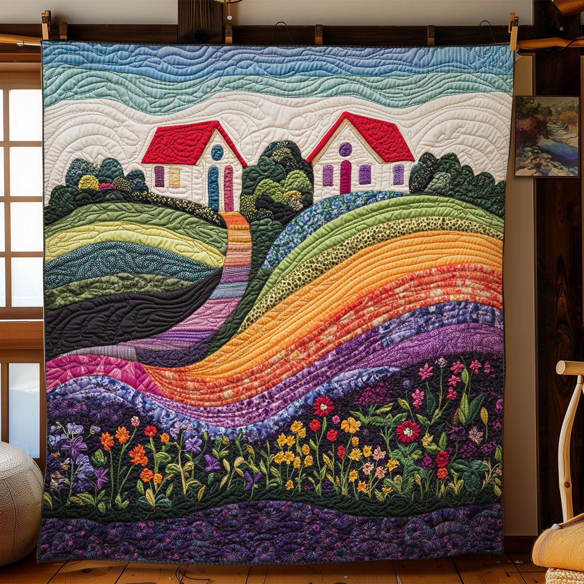 Bloom And Flower Trail WN1507003CL Quilt