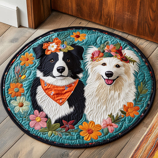 Happy Herd CP0307042CL Quilted Round Mat