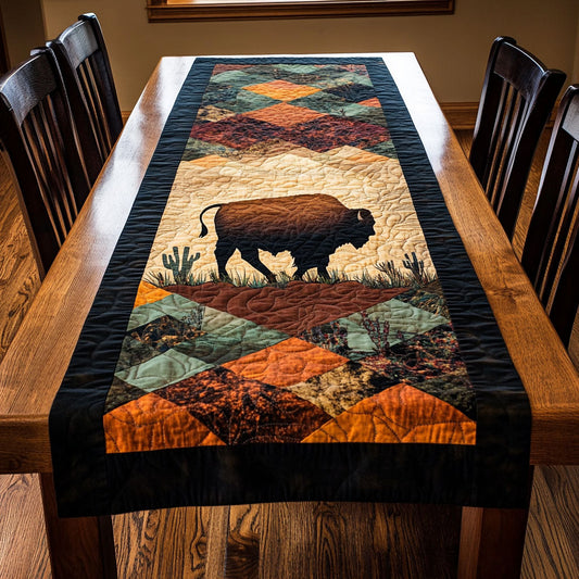 Native Bison WJ2404031CL Quilted Table Runner