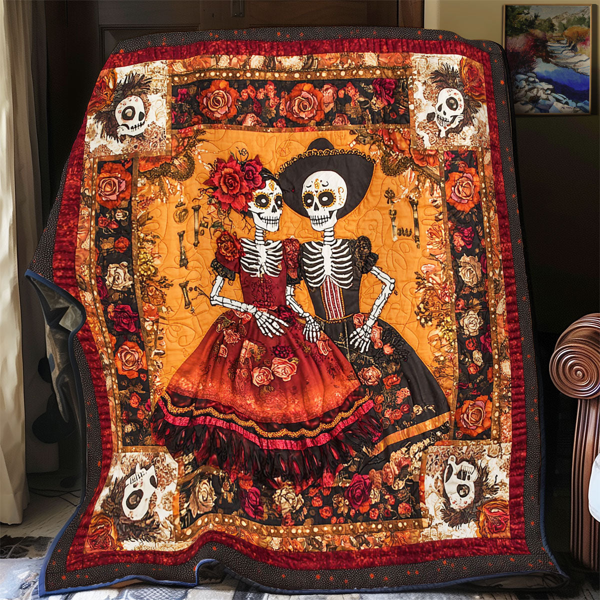 Love Of Skeleton WY1802013CL Quilt