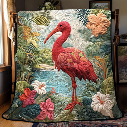 Tropical Scarlet Ibis WJ2102021CL Quilt