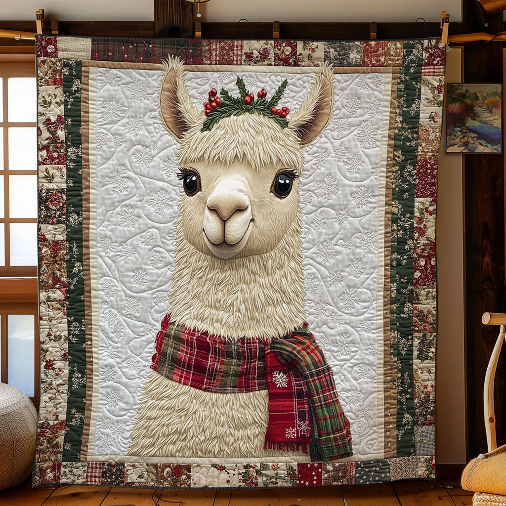 Llama Festive Night WN1711041CL Quilt