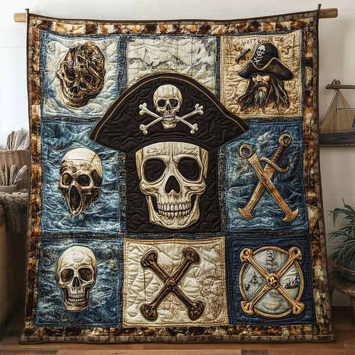 Stormy Skull Sails WN1207078CL Quilt
