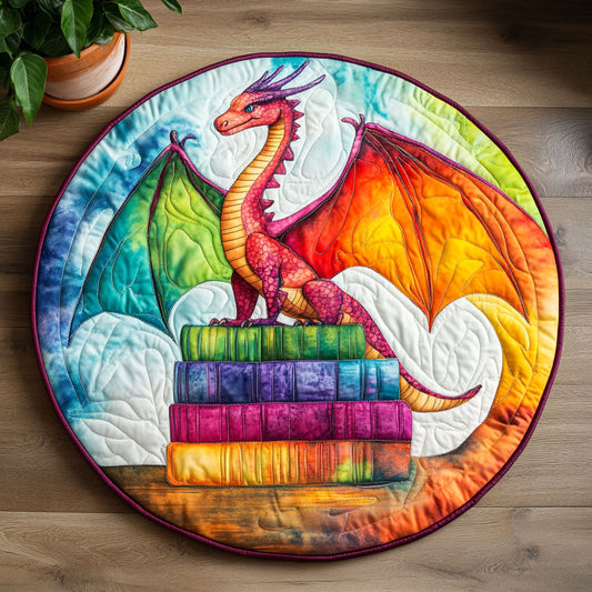 Dragon Book CW1205081CL Quilted Round Mat