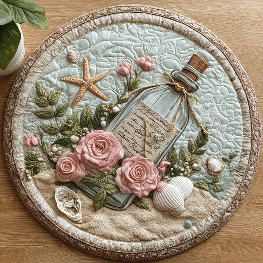 Seaside Whisper CW0306044CL Quilted Round Mat
