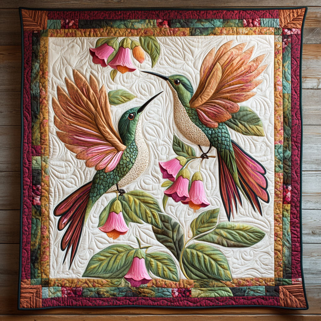 Hummingbird Bloom CW3006022CL Quilt