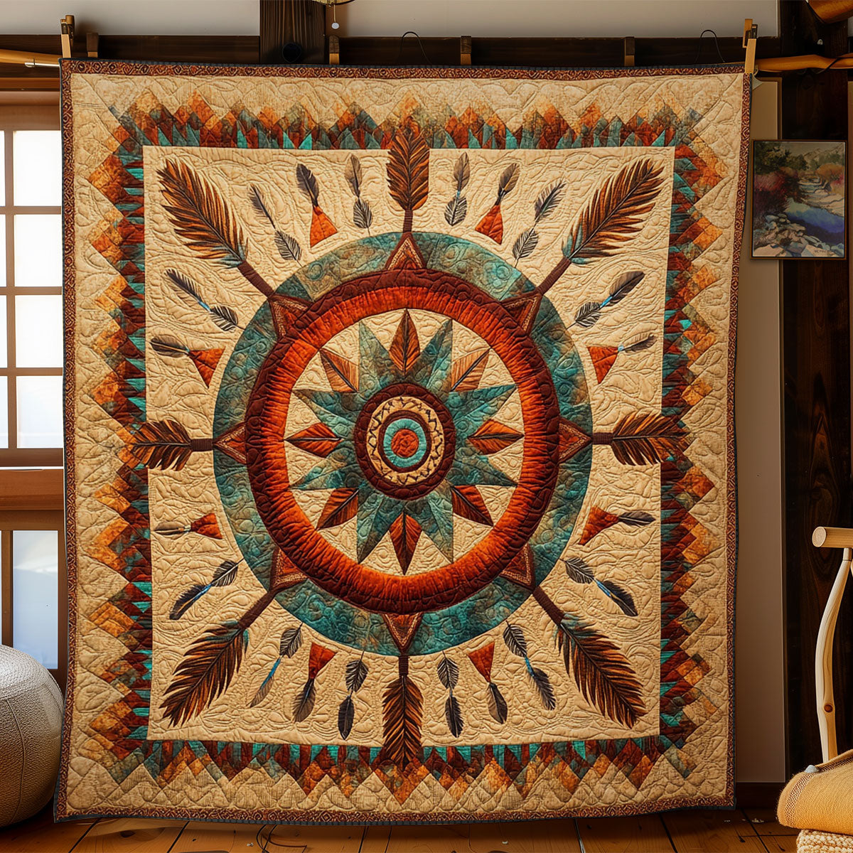 Native Vision Map WN1407070CL Quilt