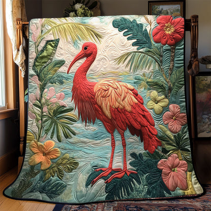 Tropical Scarlet Ibis WJ1902019CL Quilt