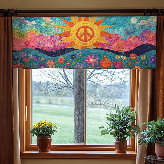 Sunshine Hippie WX1705021CL Quilted Valance