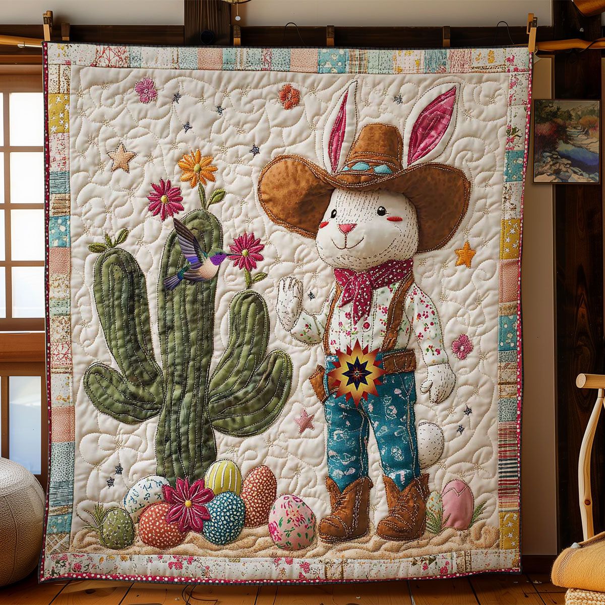 Cowboy Bunny WN2711046CL Quilt