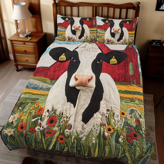 Dairy Cow In Farm WX0912036CL Duvet Cover Set
