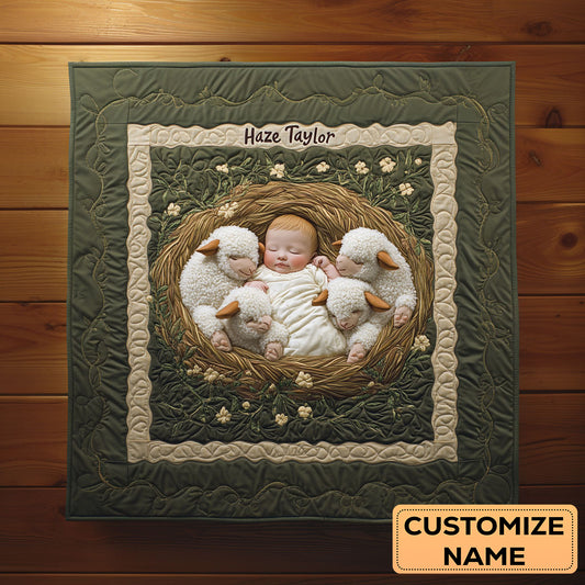 Sleepy Meadow WN2807114CL Personalized Baby Quilt