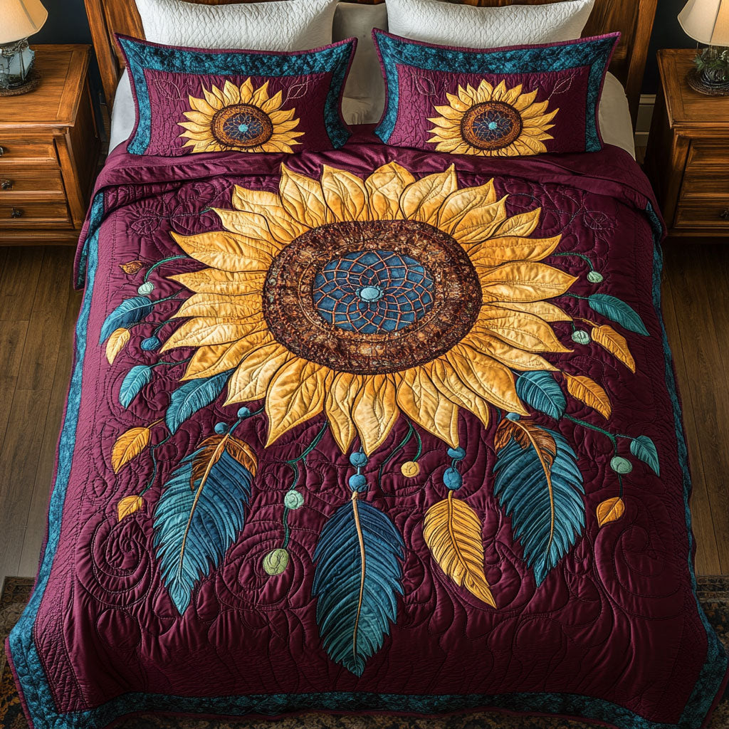 Glorious Sunflower Dreamcatcher WY2202032CL Duvet Cover Set