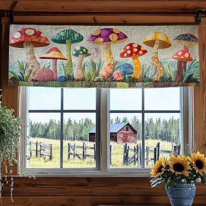 Wildwood Mushroom WN0307139CL Quilted Valance