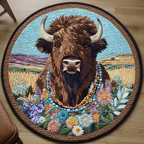 Beauty And Bison LT2511025CL Quilted Round Mat