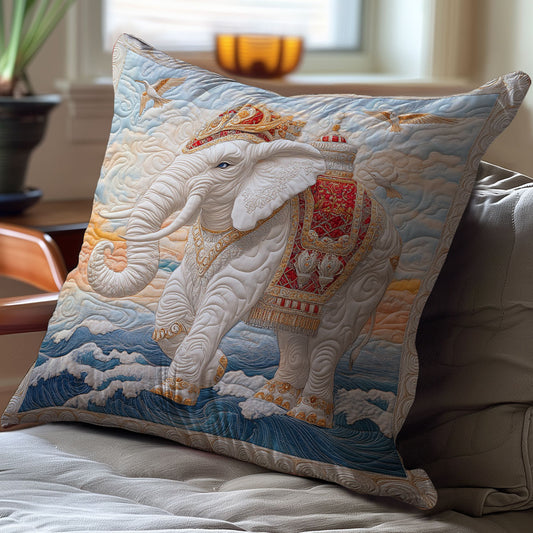 Royal Elephant In Sea WY1102139CL Quilt Pillow Case