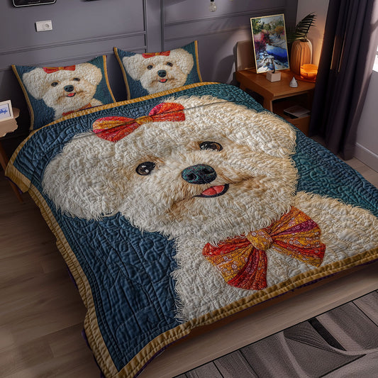 Bichon Frise WX2111052CL Duvet Cover Set